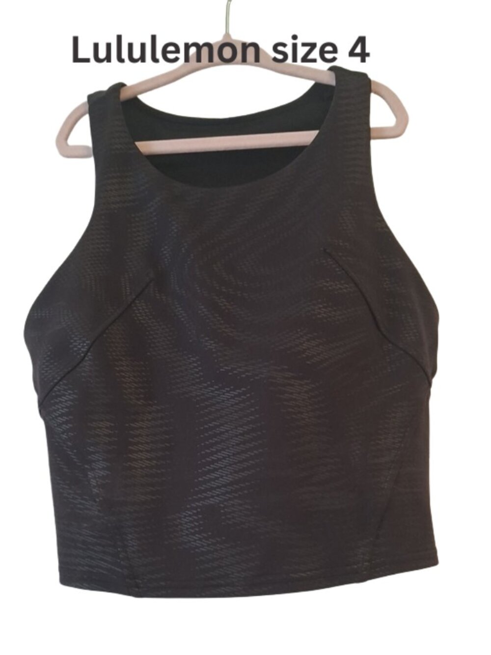 Lululemon Invigorate Training Tank Top *Foil Built in Bra size 4